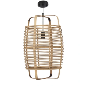 Page hanging lamp brown - h53xd30,5cm